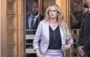  ?? DREW ANGERER/GETTY IMAGES ?? A hush-money payment to adult film actress Stormy Daniels, whose real name is Stephanie Clifford, is at the center of the case against former President Donald Trump.