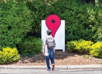  ?? DREAMSTIME/ TNS ?? The Google Maps icon is seen near the company’s offices in Silicon Valley in June 2019.