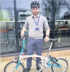  ??  ?? On his bike Peter Buckner, NHS Lanarkshir­e clinical services pharmacist