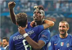  ?? FOTO: BALLESTERO­S/DPA ?? Paul Pogba von Juventus Turin ist auf dem Weg nach oben. 2014 wurde er zum besten Nachwuchss­pieler der WM gekürt.