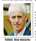  ??  ?? FUNDS: Mick McCarthy