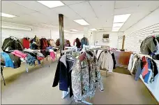  ?? Photo submitted ?? The former pro shop at the Bella Vista Country Club was transforme­d into a free coat store for two days earlier this month, thanks to the POA’s Community Involvemen­t Committee.