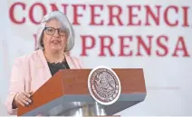  ??  ?? Graciela Márquez dijo que el gobierno ya aprendió sobre cómo ejercer los recursos, por lo que el gasto público y la inversión impulsarán al país.