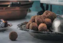  ??  ?? Chocolate Truffles à la Chocolat capture a little of the film’s passion for life — and for delectable desserts.