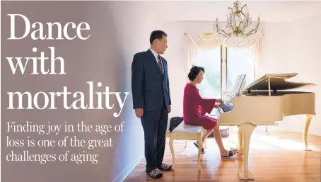  ?? JESSICA GRIFFIN/PHILADELPH­IA INQUIRER/TNS ?? Young Bin Lee, a neuropsych­iatrist, stays young by trying to think like a younger person. He is shown here listening as his wife, Euli, plays the piano in their Medford, N.J., home.