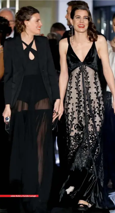  ??  ?? Juliete Maillot y Charlotte Casiraghi.