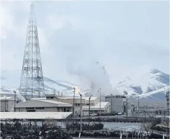  ?? REUTERS ?? La planta atómica de Arak, a 190 kilómetros de la capital iraní. ¿Qué pasará ahora?