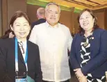  ??  ?? Tessie Sy Coson, Sec. Ramon Lopez and wife Malou Lopez