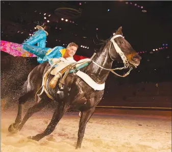  ?? (Courtesy Photo) ?? Trick riders have been delighting audiences at Dolly Parton’s Stampede for a quarter of a century.