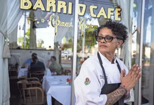  ?? SEAN LOGAN/THE REPUBLIC ?? Chef Silvana Salcido Esparza poses for a portrait on April 27, 2019, at Barrio Cafe Gran Reserva in Phoenix.