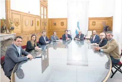  ?? ?? El Gobierno dejó trascender que la idea partipó de la cumbre entre Posse, Francos y Cristian Ritondo.