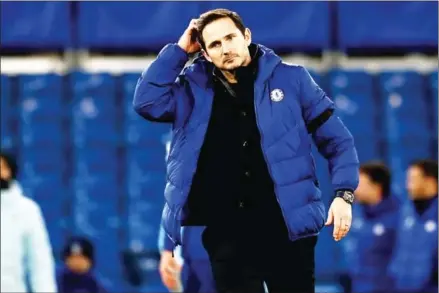  ?? POOL/AFP ?? Chelsea legend and manager Frank Lampard has been sacked by the football club after a poor run in the Premier League. His departure marks the 14th managerial change since Russian tycoon Roman Abramovich’s takeover.