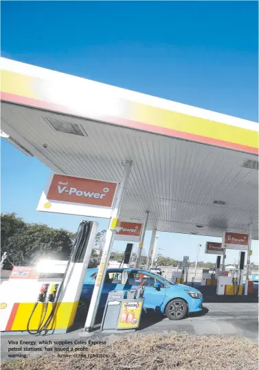  ?? Picture: GLENN FERGUSON ?? Viva Energy, which supplies Coles Express petrol stations, has issued a profit warning.