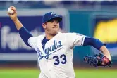 ?? CHARLIE RIEDEL/ASSOCIATED PRESS FILE ?? Matt Harvey, shown last season with Kansas City, is back in the major leagues with the Baltimore Orioles and pitches on Saturday.