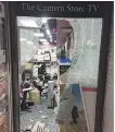  ?? THE CAMERA STORE ?? Thieves smashed their way into The Camera Store Saturday and stole more than $50,000 worth of gear.