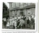  ??  ?? Local singer David Whitfield visited the children of Hesslewood House c1958