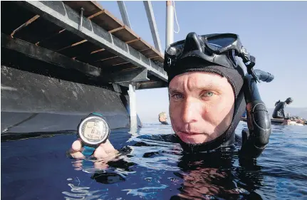  ?? — DAAN VERHOEVEN FILES ?? Stephen Keenan, an Irish champion freediver, died saving a fellow diver when something went wrong during her attempt to swim through a tunnel 50 metres underwater.