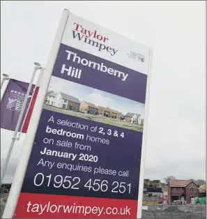  ??  ?? CLAMPING DOWN: Taylor Wimpey and Countrysid­e have been told to remove unfair ground rent terms.