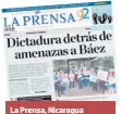  ??  ?? La Prensa, Nicaragua 26 de octubre de 2018