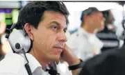  ??  ?? Mercedes-AMG team principal Toto Wolff was not happy.