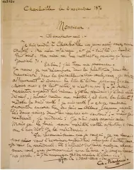  ??  ?? Lettre à Georges Izambard du 2 novembre 1870.