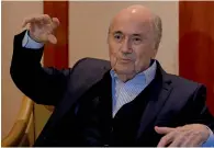  ?? Reuters ?? Former Fifa president Sepp Blatter during an interview. —