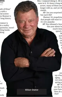  ??  ?? William Shatner