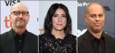  ?? AP PHOTO ?? This combinatio­n photo shows producers Steven Soderbergh, from left, Stacey Sher and Jesse Collins. The Academy of Motion Picture Arts and Sciences said Tuesday that Soderbergh, Sher and Collins have come on board to produce the 93rd Oscars telecast.