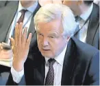  ??  ?? Theresa May’s Brexit cabinet agreement has been holed by the resignatio­n of David Davis