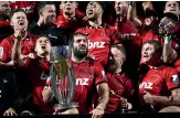  ??  ?? Sam Whitelock led the Crusaders to the title the past three years but is skipping this season.