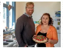  ?? PHOTO: DEAN KOZANIC/FAIRFAX NZ ?? Andrew Paul Wood and Annabelle Utrecht researched the history of the pavlova with bad news for both New Zealand and Australia.