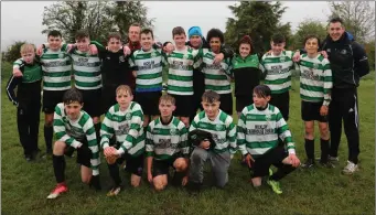  ??  ?? Arklow Celtic, who produced a stunning comeback from 2-0 down to win 3-2 overall against Carnew.