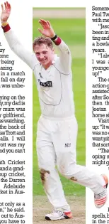  ??  ?? Six-y cricket: Dom Bess took 6-28 on debut