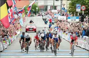  ??  ?? Peter Sagan a remporté son troisième titre mondial à Bergen, en Norvège.