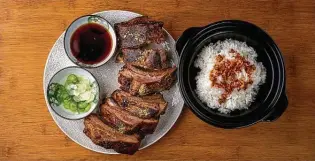  ?? Giles Design Bureau ?? Vietnamese shaken beef is among the menu items at House of Má, which opened last week.
