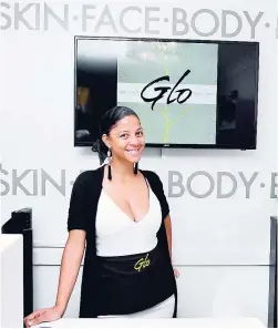  ??  ?? Rashida Gopie of Glo Skincare