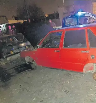  ??  ?? El principio. Así estaba el Duna cuando la Policía intervino por primera vez.