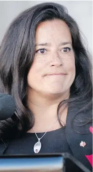  ?? ADRIAN WYLD/THE CANADIAN PRESS ?? Jody Wilson-Raybould was shuffled from Justice to Veterans Affairs, a move that surprised many.