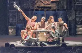  ?? Courtesy Performing Arts Houston ?? Reggie Talley says being in the cast of “Stomp!” has created lifelong friendship­s.