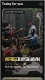 ??  ?? “FreeRaysha­wn” is a Quibi show about a young man’s standoff with police and the role social media plays in the event.
