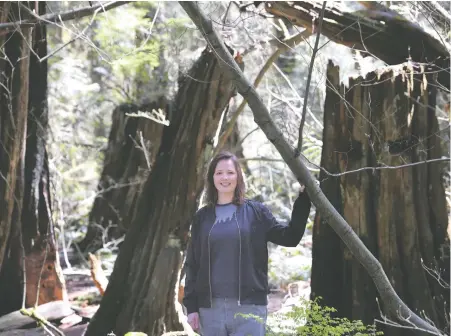  ?? NICK PROCAYLO ?? Forest researcher Tara Brown is designing a pilot project called Silent Trails, intended to help reduce stress, improve wellness and soothe emotions through exposure to peaceful natural settings. The concept is inspired by the Japanese practice of shinrin yoku, or forest bathing.