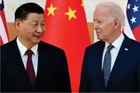  ?? (AFP/Getty) ?? The midterm elections have given the Biden administra­tion a new self-confidence and, as far as China is concerned, a new authority