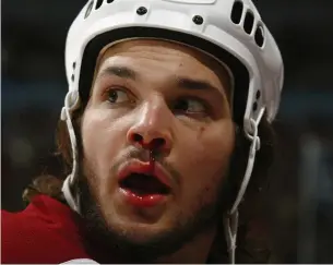  ?? JEFF VINNICK NHLI VIA GETTY IMAGES FILE PHOTO ?? Daniel Carcillo, pictured, joined former Lethbridge junior Garrett Taylor in launching a class-action suit against the Canadian Hockey League and its three junior leagues for “discrimina­tory culture.”