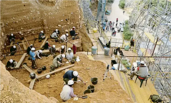  ?? . ?? Excavacion­s al nivell TD10 del jaciment de Gran Dolina d’Atapuerca