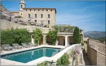  ??  ?? UPMARKET: The Crillon Le Brave hotel in Provence owned by Carolyn’s husband Peter