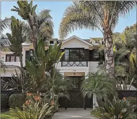  ??  ?? La maison du chanteur à Pacific Palisades, en Californie, mercredi.
