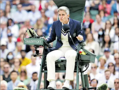  ??  ?? ISKUSNA SUTKINJA Gospođa Čičak je, kao što se zna, prije muškog finala sudila ženski finale u Wimbledonu (2014.), pa joj je ovo bio 15. Wimbledon u karijeri