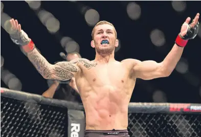  ?? Picture: SNS. ?? Kirkcaldy UFC star Stevie Ray, who faces Paul Felder in Glasgow next month.