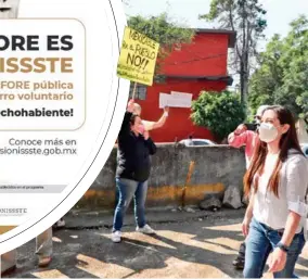  ?? ?? MOLESTIA. Habitantes aclararon que no están en contra del proyecto, sino que les preocupa que las perforacio­nes en el cerro aumenten el riesgo de deslaves.