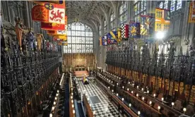  ?? Photograph: WPA/Getty Images ?? The Duke of Edinburgh’s funeral in St George’s Chapel, Windsor.